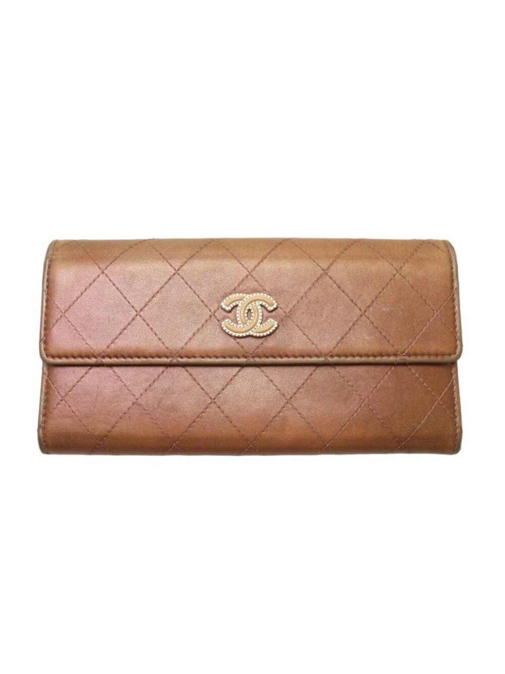 Chanel CC Logo Lambskin Wallet